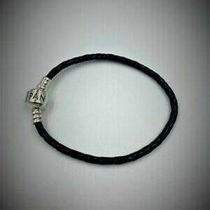 Authentic Pandora S925 ALE Single Black Leather Br